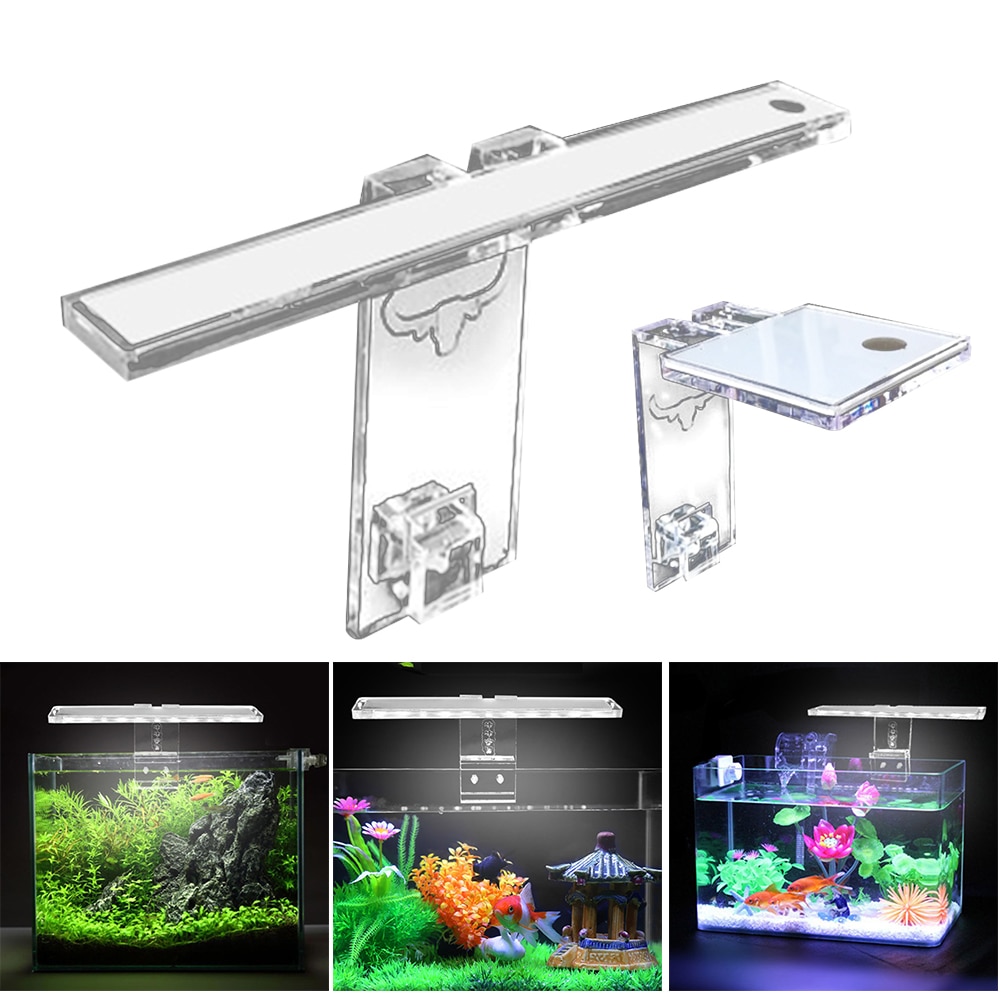 LED Aquarium Lampe Pflanze Licht Passt Panzer 3-8MM Dicke Wasser- Lampe Aquarium Halterung Licht Sek88