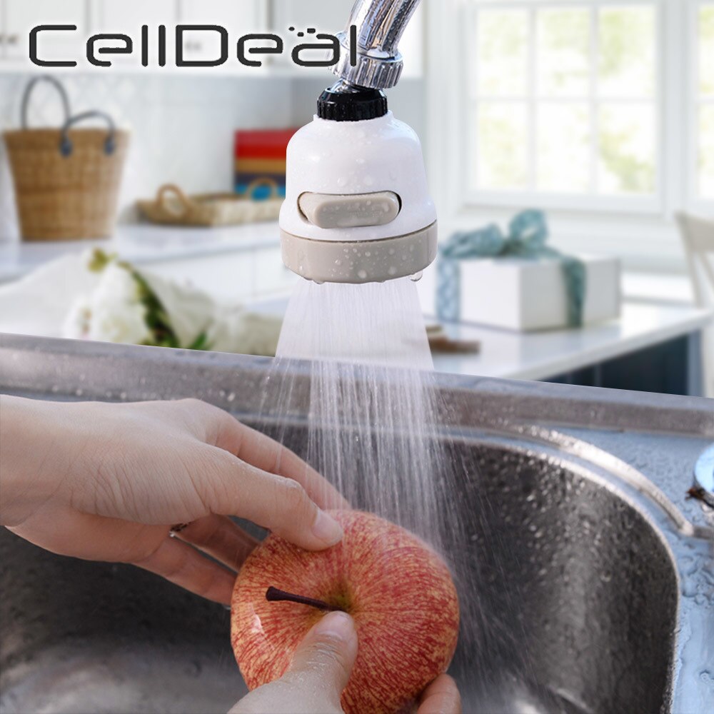 Küche Wasserhahn Küche Bewegliche flexibel klopfen Kopf Dusche Diffusor Drehbare Düse Einstellbar Booster Wasserhahn Küche Zubehör