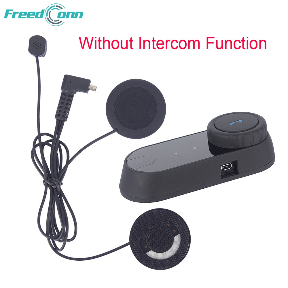 FreedConn moto rcycle bluetooth Headset moto Helm Kopfhörer ohne Gegensprechanlage funktion mit weichen mic für Integral- Helm