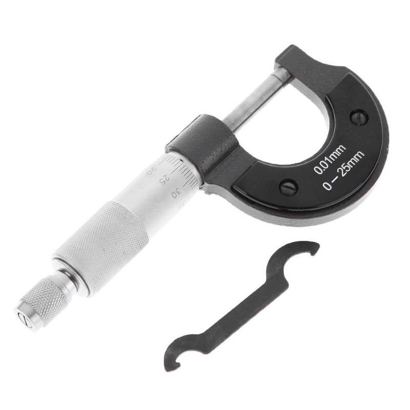 Protable 0-25mm/0,01mm Außerhalb Mikrometer Sattel Präzision Messgerät Messschieber Sauerei Werkzeuge Kohlenstoff Stahl Messen werkzeuge