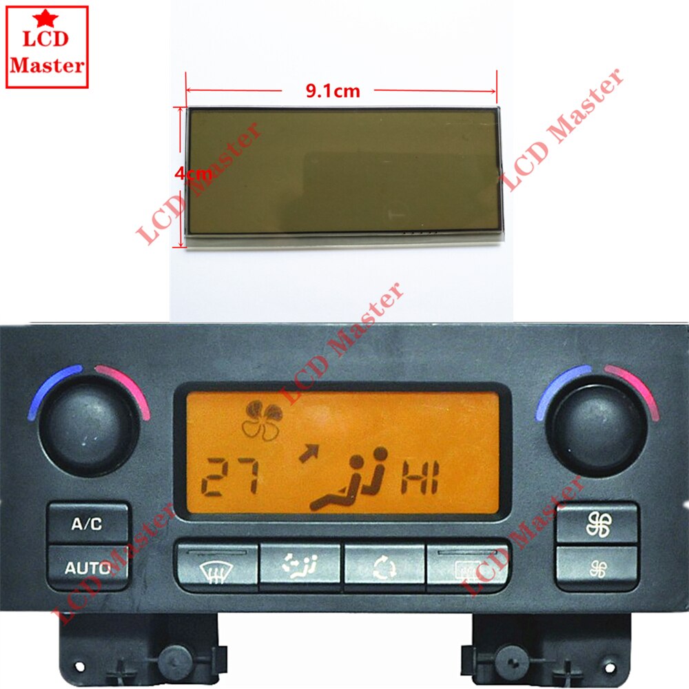 1 stücke Auto LCD Anzeige Klimaanlage Pixel Reparatur Klimaanlage ACC Informationen Monitore Bildschirm Gelb hintergrund Für Peugeo