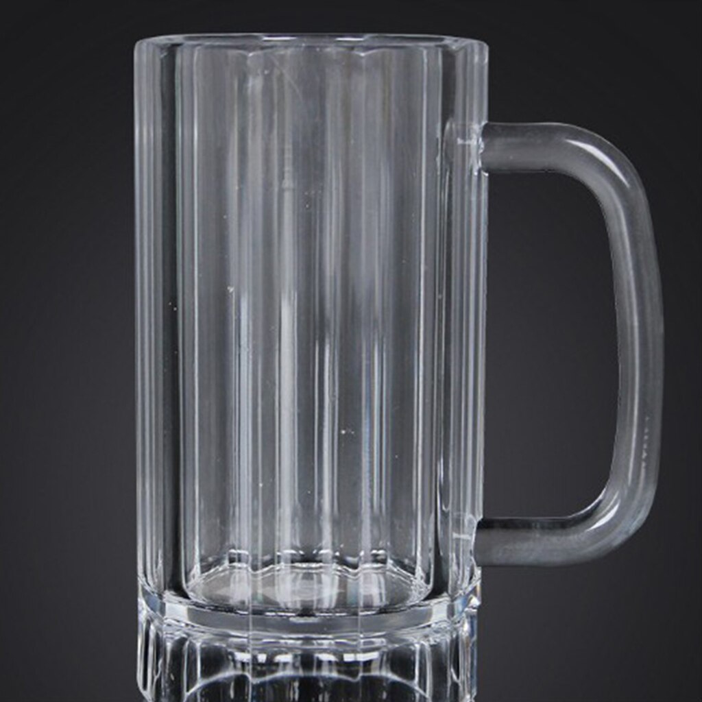 Klar Acryl Bruchsicher Hause wiederverwendbar Plastik Trinken Bahre Becher w/Griff
