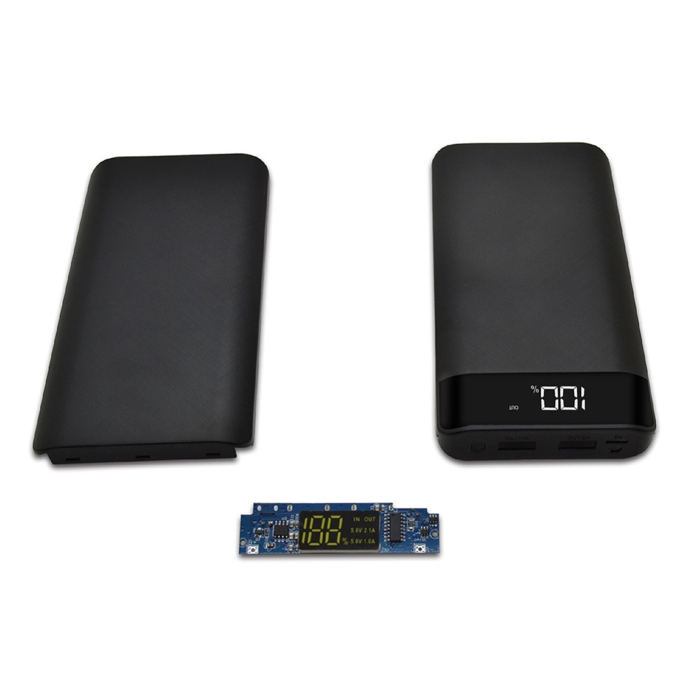 8x18650 DIY Batterie Energie Bank Tragbare Batterie Hülse Kasten fallen DIY Bausatz Digital LCD Anzeige Energie 18650 Halfter schutz fallen