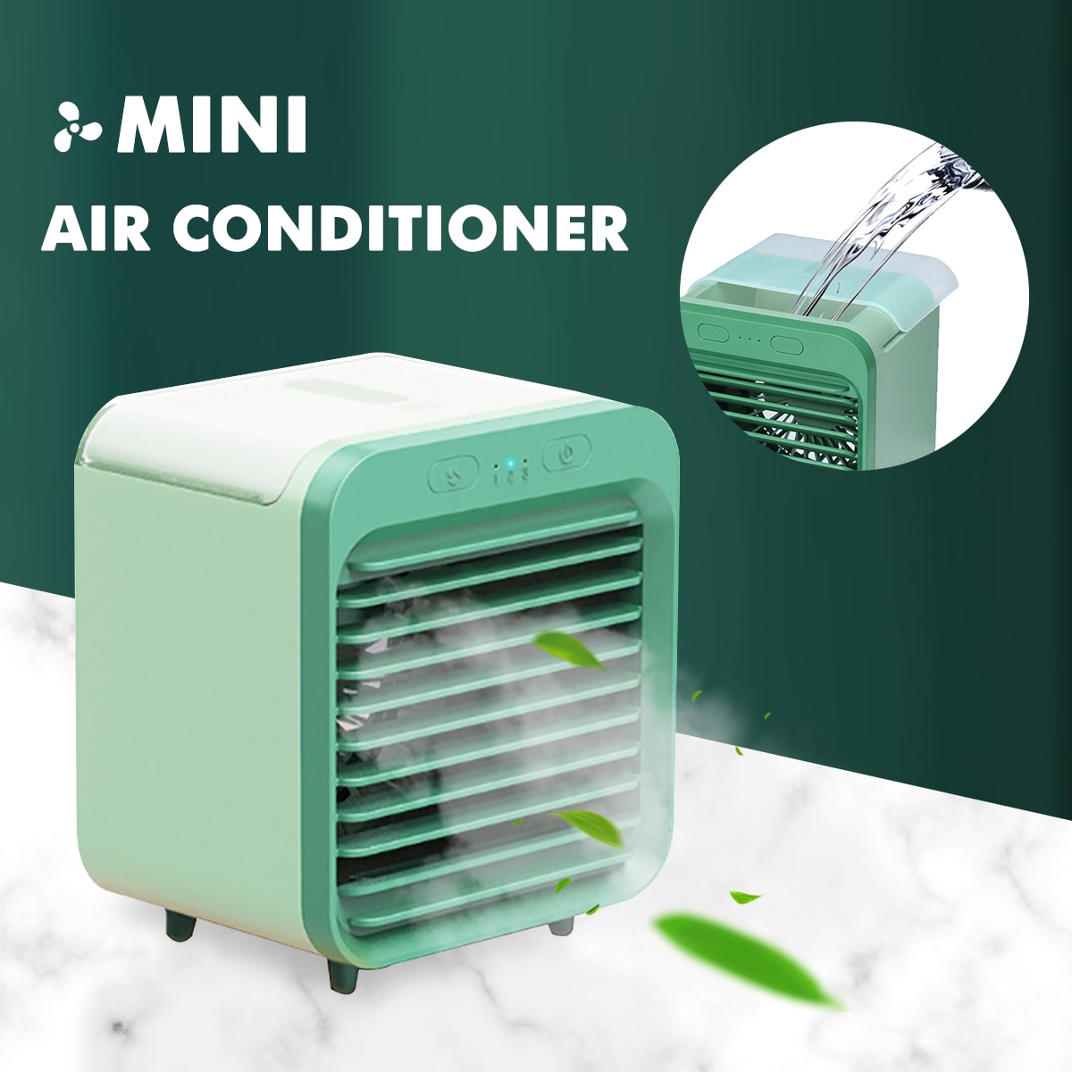 Mini Tragbare USB Klimaanlage Kühl Schreibtisch Luftbefeuchter mit Wasser Panzer Haushalt 3 Geschwindigkeiten Lüfter Klimaanlage 5V