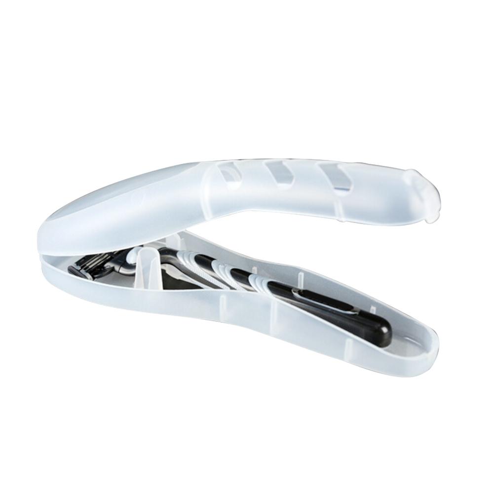 männer Rasiermesser Kasten dauerhaft Reise Rasierklingen Halfter Rasieren Maschine Lagerung Kasten fallen Heimat Lager Organizer Boxen