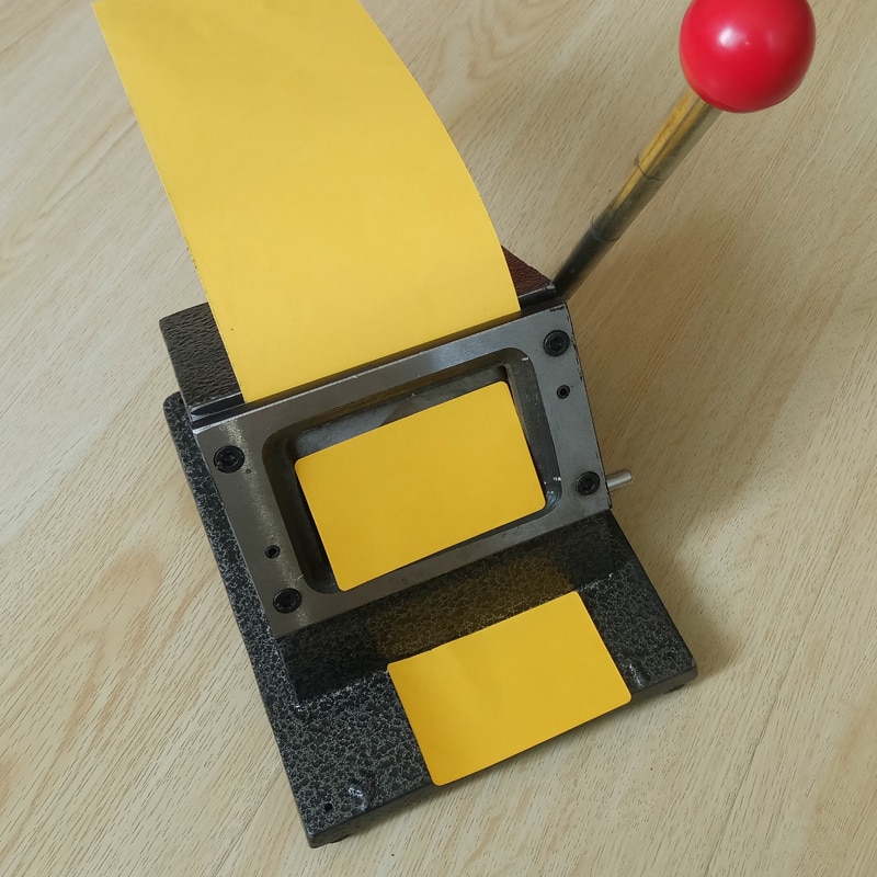 86*54mm Runde Ecke Alle Metall PVC Karte Stanze, Manuelle PVC Visitenkarte Cutter