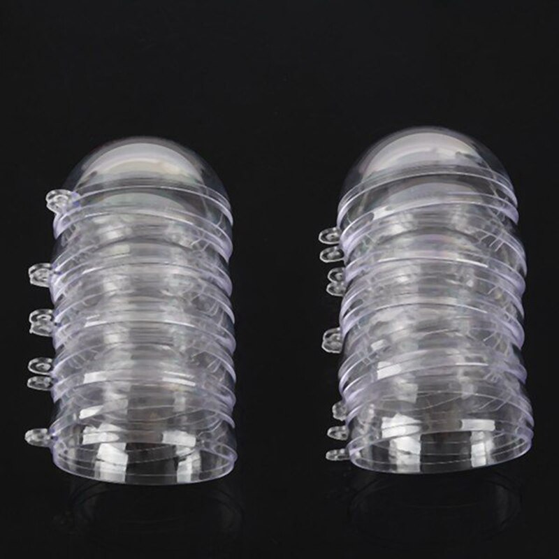 24 bälle/aufladen DIY 70mm Weihnachten Baum Hängen Ball transparent Ball transparent Kunststoff Gefüllt Ball Ornament