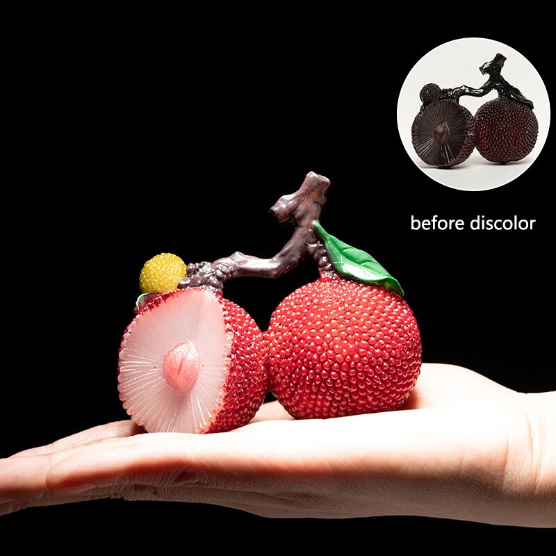 Verfärbung Tee Haustier Harz Bayberry Statue Dekoration Hause China Kung Fu Tee-einstellen Zubehör Handwerk Tee Haustiere Kreative Dekor