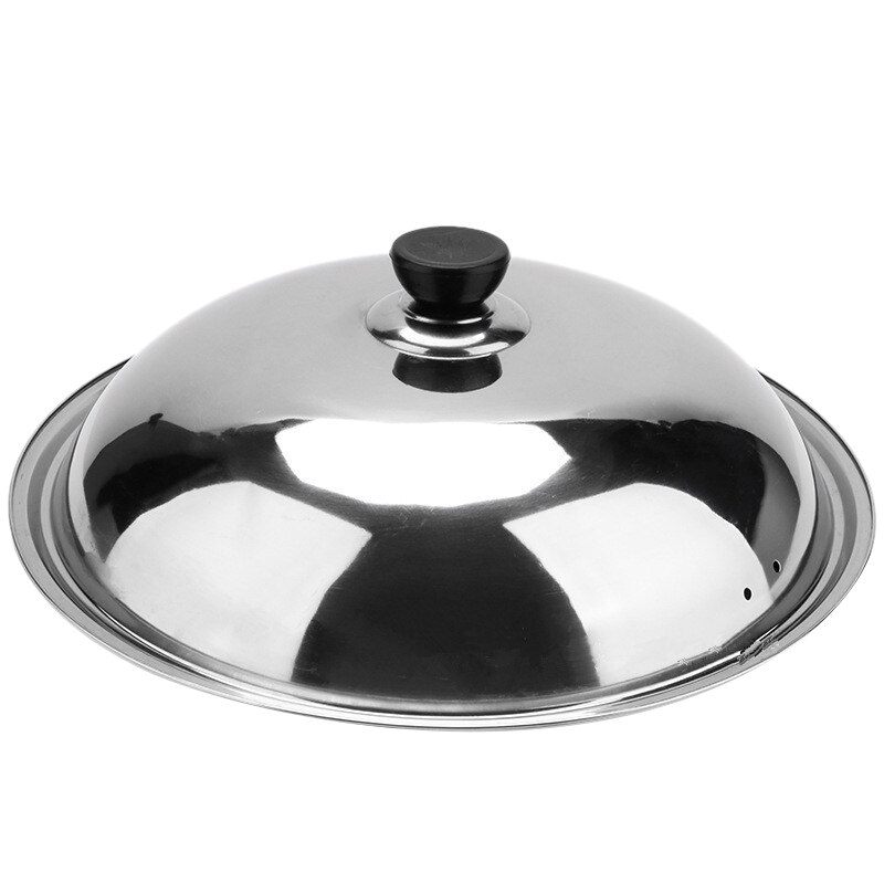 Kochen wok Pfanne Deckel Edelstahl Universal- Pfanne Abdeckung Sichtbar Ersetzt Deckel Braten wok Topf Gute Halbkreis 32cm