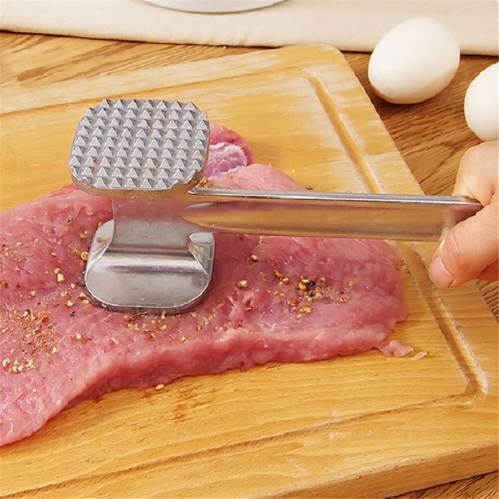 1 Pc Aluminium Fleisch Hammer Zwei Seiten verlieren Tenderizers Tragbare Steak Schweinefleisch Küche Fleisch Werkzeug Küche Spielereien Und Zubehör