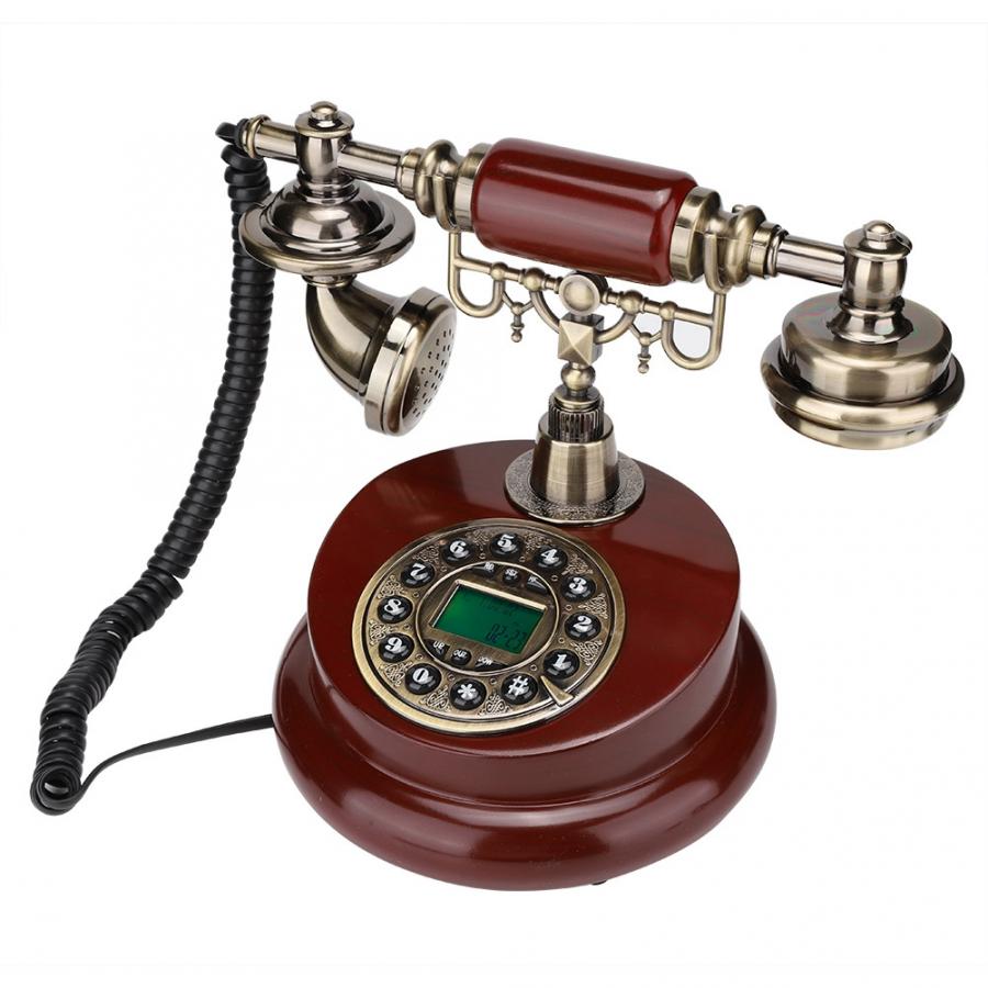 Telefono Europäischen retro Stil Schmecker FSK und DTMF anrufer Ich würde Telefon Zifferblatt Schreibtisch Telefon Heimat Sekretariat Dekor Klassische