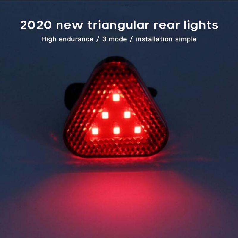 Fahrrad Licht verrotten Dreieck Rücklicht verdreifachen-Wasserdichte Scheinwerfer Fahrrad Mountainbike Helm Lampe Sicherheit Warnung Licht