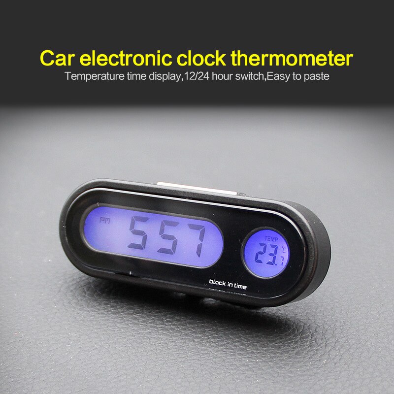 Auto Digitale Uhr Automobil Uhr Thermometer Hygrometer Mini Uhr Auto Zubehör Innen Dekoration Ornament LED Zeitplan