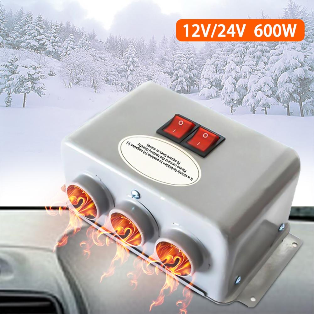 600W 12V/24V Heizung Fan Lkw Auto Auto Heizung Winter Warme Trockner Glas Defroster Fenster Heizung innen Zubehör
