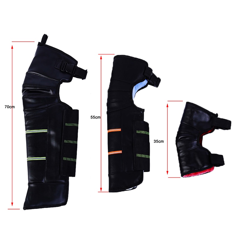 Verdickt Plus Samt Winter Ich bin Freien Kalte Bein Wärmer Motorrad Winddicht Warme Gamaschen Reiten Warme Knie Pads