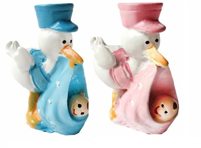 Hütte Leylekli Baby Terrarium Baby Gefälligkeiten Objekt Rosa