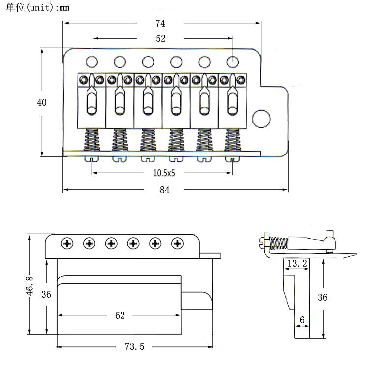 6 saiten Gitarre Brücke Sattel Saitenhalter für Fender Strat SQ ST Elektrische Gitarre Tremolo Brücke Standard Gitarre Zubehör