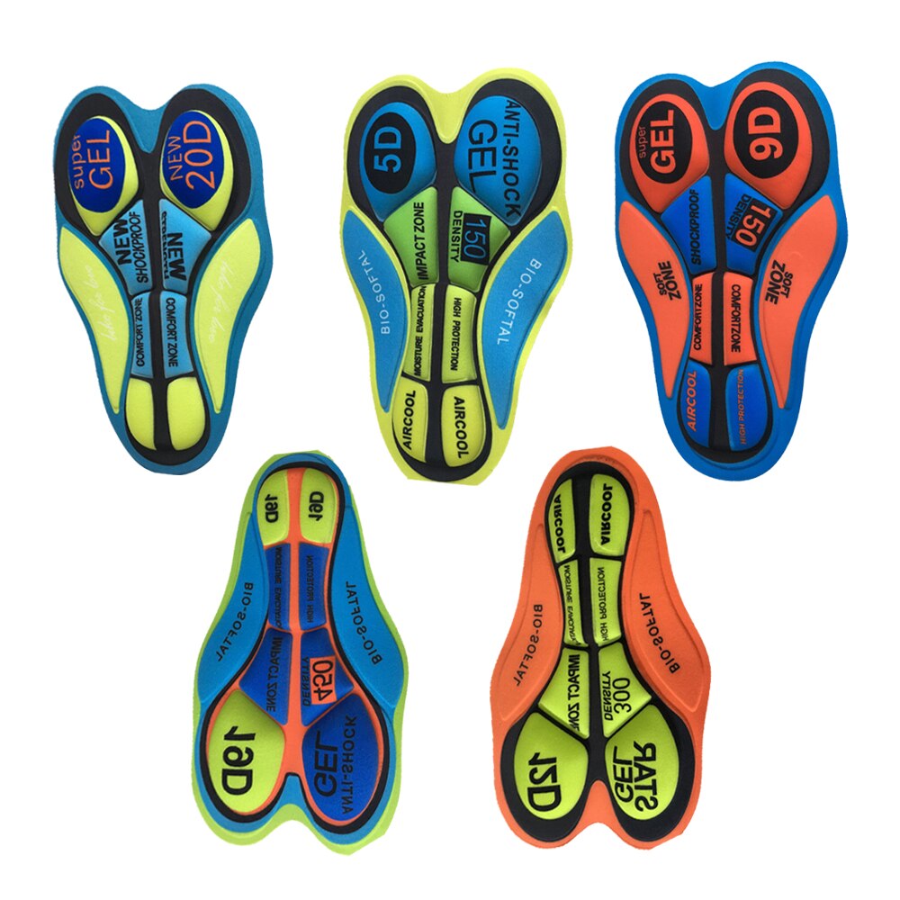 Radfahren kurze Hose Kissen Atmungsaktive 5D Pads Fahrrad Reiten Basis Kissen draussen Radfahren Unterwäsche 9D Kieselsäure Gel Pad Reiten Zubehör