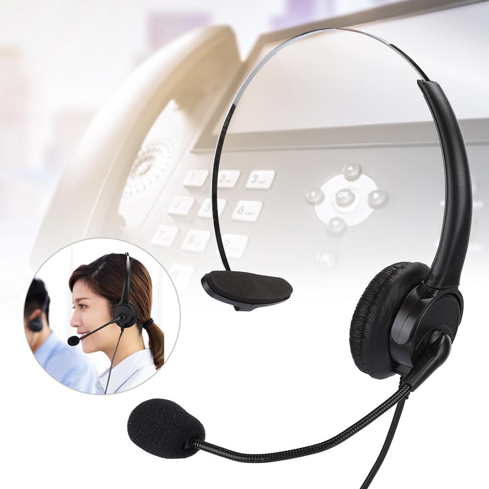 Headset Telefon Mono Headset Festnetz Telefon Kopfhörer mit Mikrofon für Heimat &Ampere; Sekretariat Einsatz auriculares