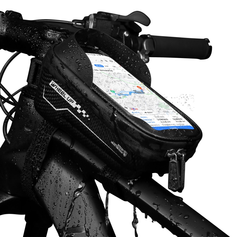 schwer Hülse Fahrrad Tasche Vorne Rohr Rahmen MTB Rennrad Tasche Touchscreen Wasserdicht Radfahren Tasche Unterstützung 6,5 Zoll Handy, Mobiltelefon telefon