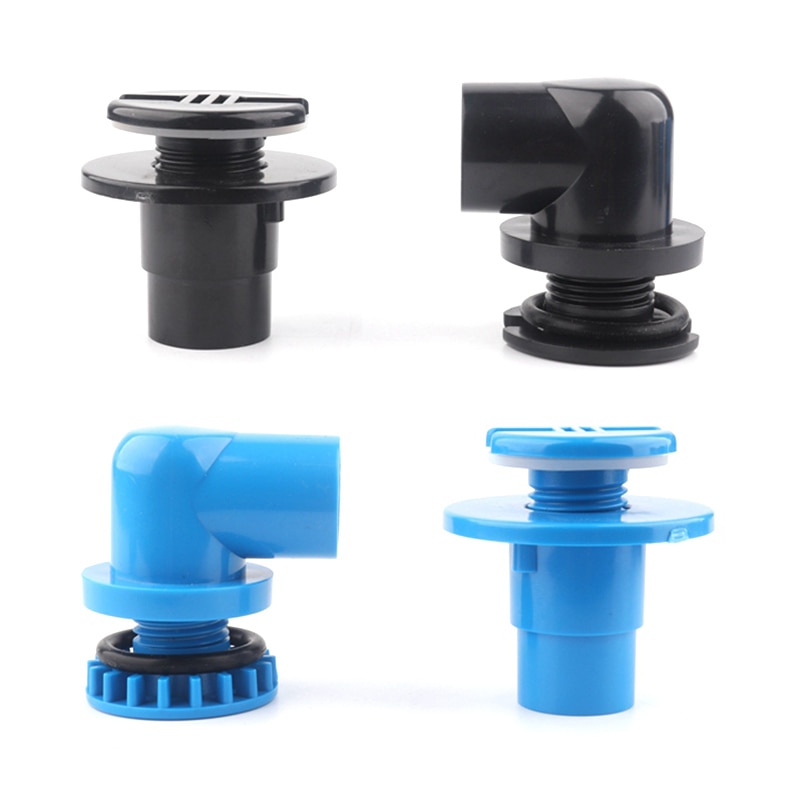 1pc PVC 20mm 25mm Fisch Panzer Stecker Aquarium Ellenbogen Gerade gemeinsam Wasser Panzer Entwässerung Stecker Aquarium Wasser einlass Auslauf