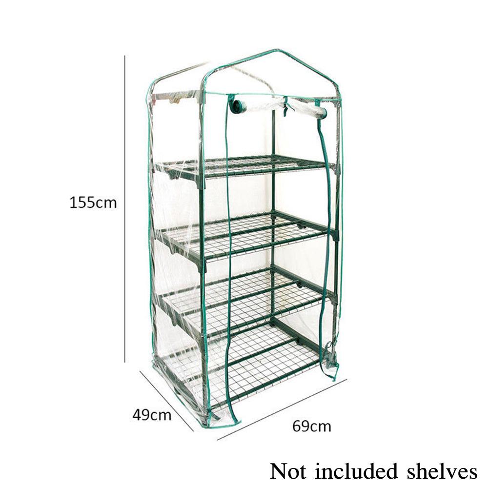 Gewächshaus Mini draussen Gewächshaus Haushalt Growbag Growhouse Grün Haus PVC Abdeckung Kunststoff Gemüse Growbag Gartenarbeit Supplie
