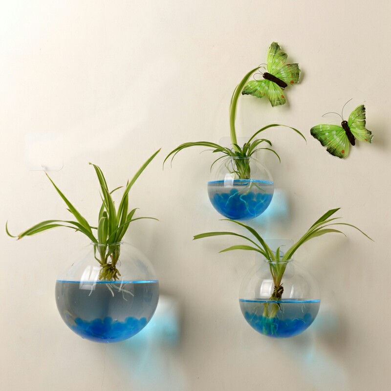 Garten Dekoration Hängen Pflanze Blume Glas Ball Vase Terrarium Zauberstab Aquarium Aquarium Container Dekor Garten Liefert