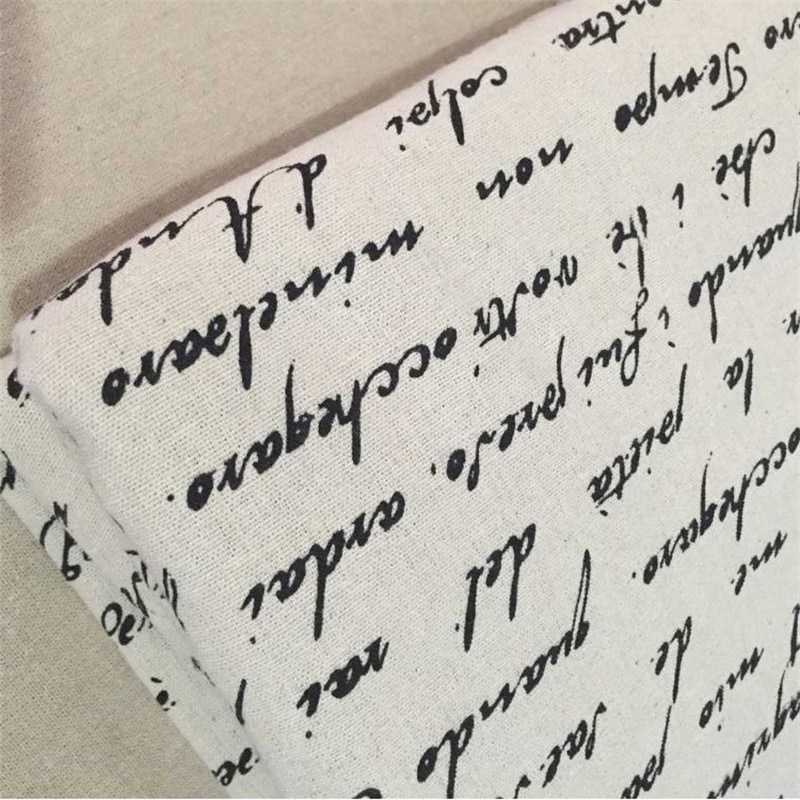 Baumwolle Leinen Gedruckt Stoff Tragen Beständig Leinwand Stoff DIY Patchwork NäHenne Quilten Handwerk Material Für Tischdecke Kissenbezug