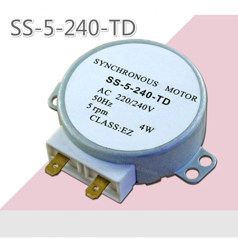 SS-5-240-TD AC220-240V 5RPM Mikro Plattenspieler Synchron Tablett Motor- Mikrowelle Zubehör Ersatzteile Teile