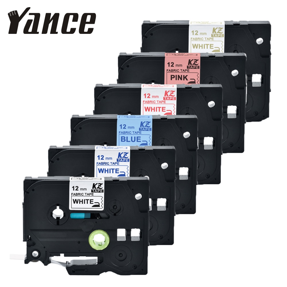 Stoff Eisen-auf Etikett TZe-FA231 TZe-FA3 Kompatibel für Bruder P berühren Etikett Drucker Bruder PT-E100B 12mm * 3m Stoff Etikett Band