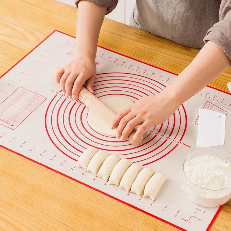 Silikon Backen matt Pizza Teig Schaber Nicht-Stock Hersteller Halfter Gebäck Küche Spielereien Kochen Werkzeug Utensilien Backformen Zubehör