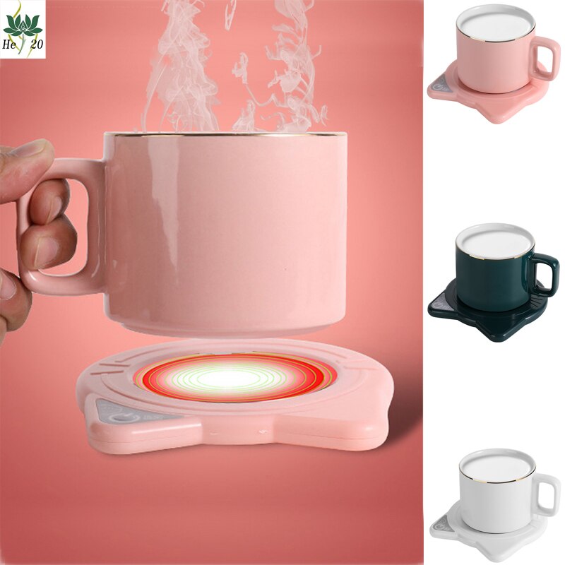 Nette Katze Kaffee Becher Wärmer Pad & Tassen Elektrische Leistung Tasse Wärmer Wärme Getränke Becher matt warm Halten Kaffee Tee elektrische Heizung Pad