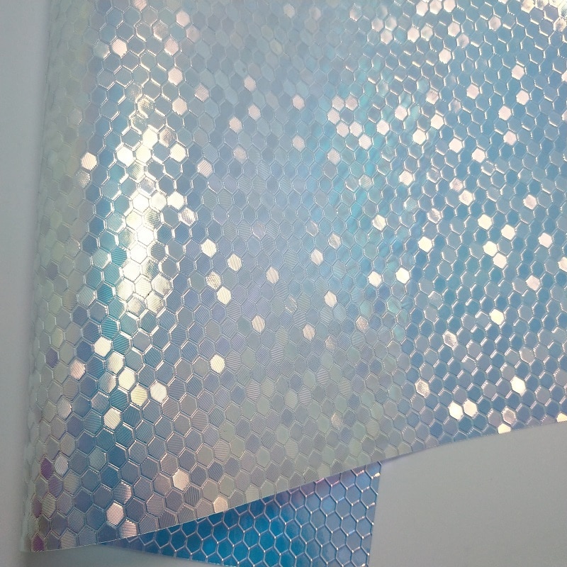 3 stücke 21X29 cm transparent Waben PVC Schillernden Klare PVC für DIY zubehör Sofa handtaschen und schuhe H13B