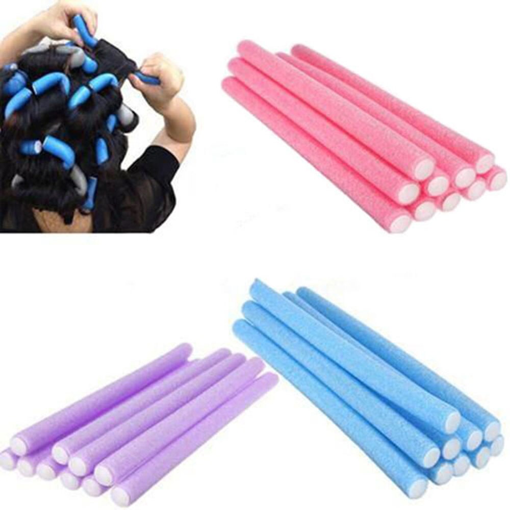 10 teile/los Weiches Haar Curler Rolle kräuseln Haar Bendy Rollen DIY Magie Haar Lockenwickler Werkzeug Styling Rollen Schwamm Haar Eisstockschießen