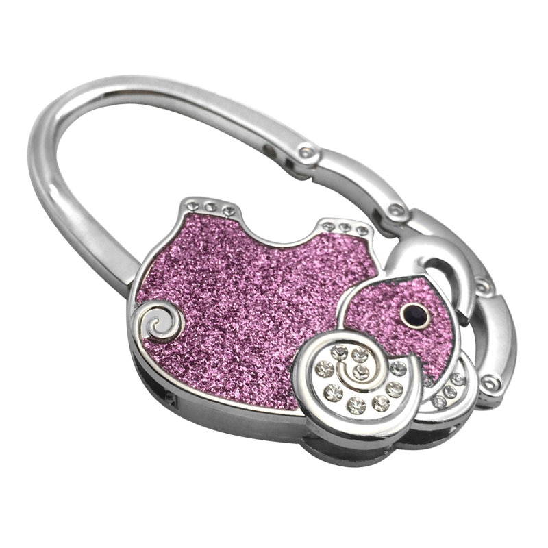 Metall Tasche Haken Tabelle Handtaschen Hängen Schnalle Haken Tragbare Handtasche Geldbörse Halfter Geldbörse KleiderbüGel Organizer