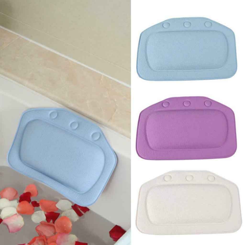 31X21cm bat Nacken Pad PVC Komfortable Spa Schlecht Kissen Badewanne Schlecht Nacken Kopfstütze Pad Saug Anti-Unterhose Umwelt Pad
