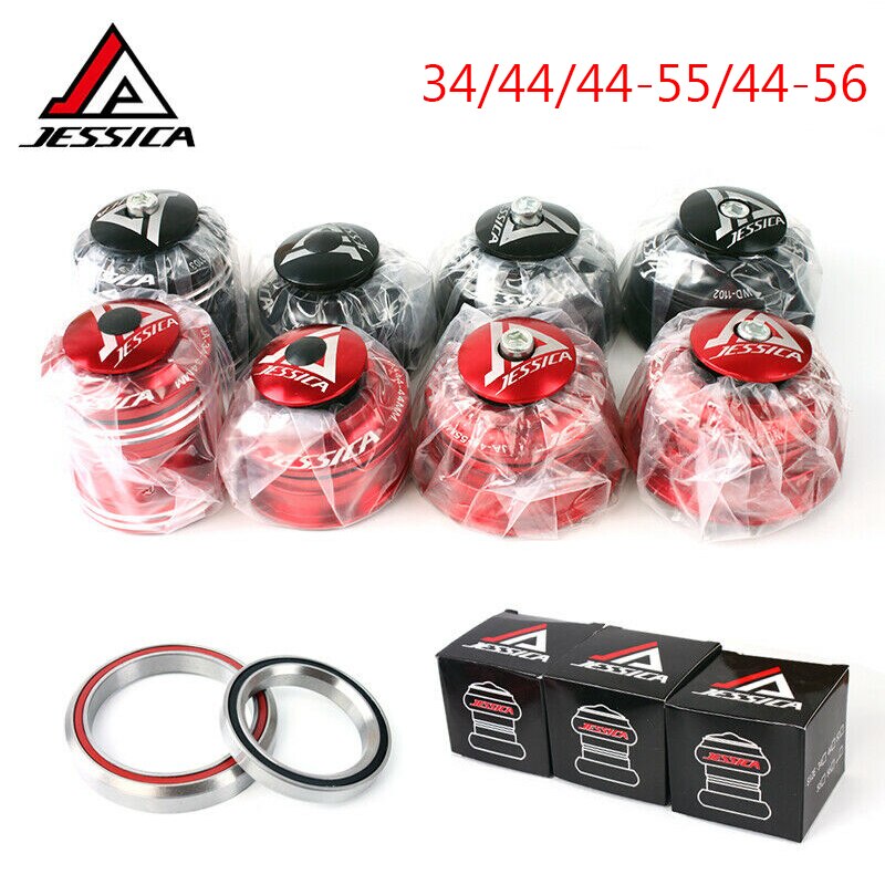 Fahrrad Headset 34/44/44-55/44-56mm Alluminum Straße Fahrrad Headset Lagerbier Fahrrad Zubehör passen 28,6mm gabel Superlight