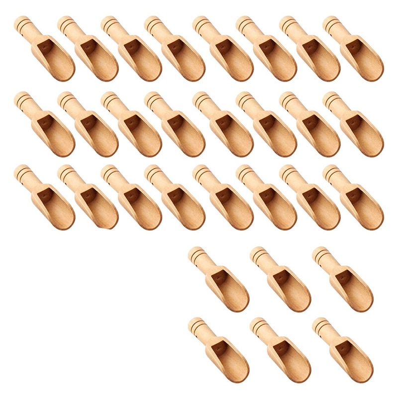 30 Stck für honig Kochgeschirr Löffel holz löffel Holz geschirr eis löffel Kaffee honig Tee löffel honig Krug
