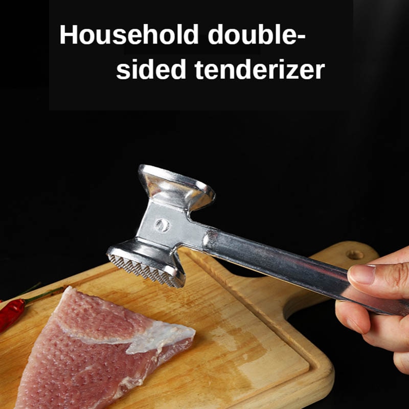 Küche Werkzeuge Zubehör Fleischklopfer Beaf Steak Pfünder Hammer Doppel Seiten verlieren Aluminium Fleisch Hammer Schneebesen Huhn