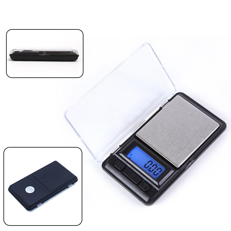 Schmuck Skala Mini Tasche Skala Blau Hintergrundbeleuchtung LCD Anzeige Präzise LCD Anzeige Tasche Skala Gramm Gewicht für Küche Schmuck