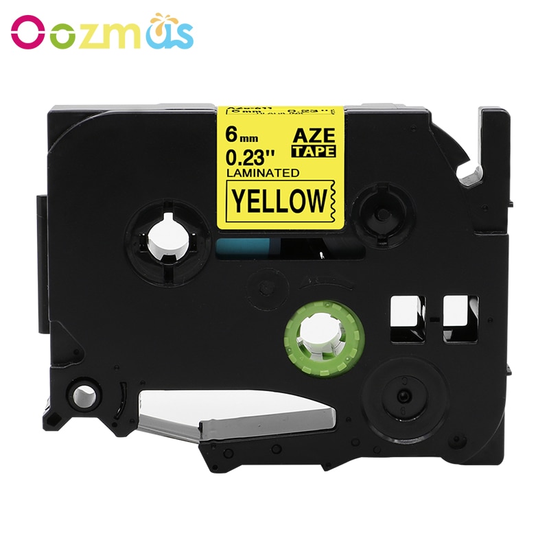 Oozmas kompatibel für Bruder 6mm tze laminiert Band tze611 tze 611 tze-611 tz611 tz-611 für Bruder Etikett Hersteller drucker Band
