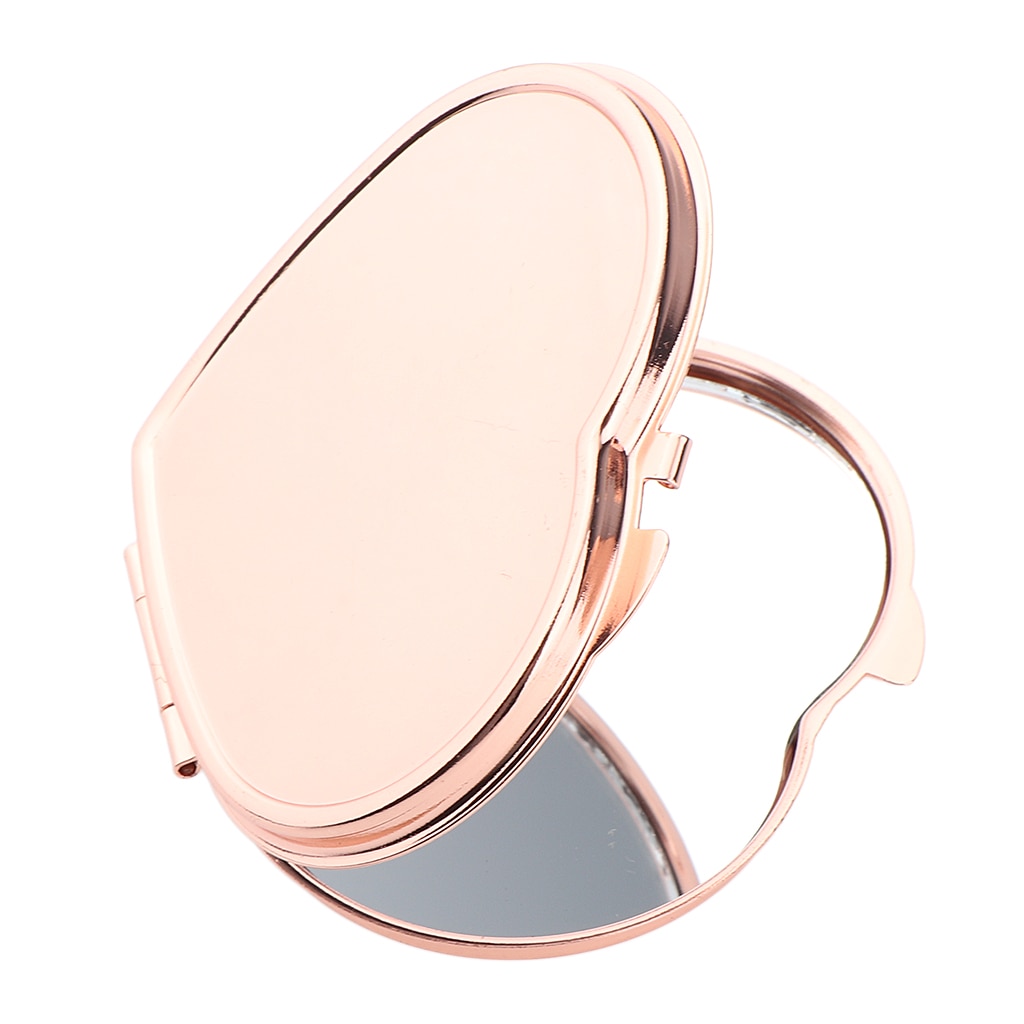 1 stück Herz Geformt Kompakte Kosmetik Spiegel-Elegante Kompakte Tasche machen-hoch Spiegel, Handheld Reise Größe Spiegel