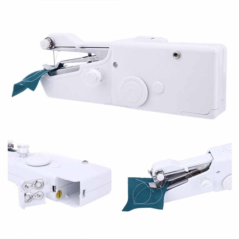 Tragbare Mini Hand Nähmaschine Schnell Handliche Stich NäHenne Hand kabellos Kleidung Handwerk Haushalt Elektrische Nähmaschine