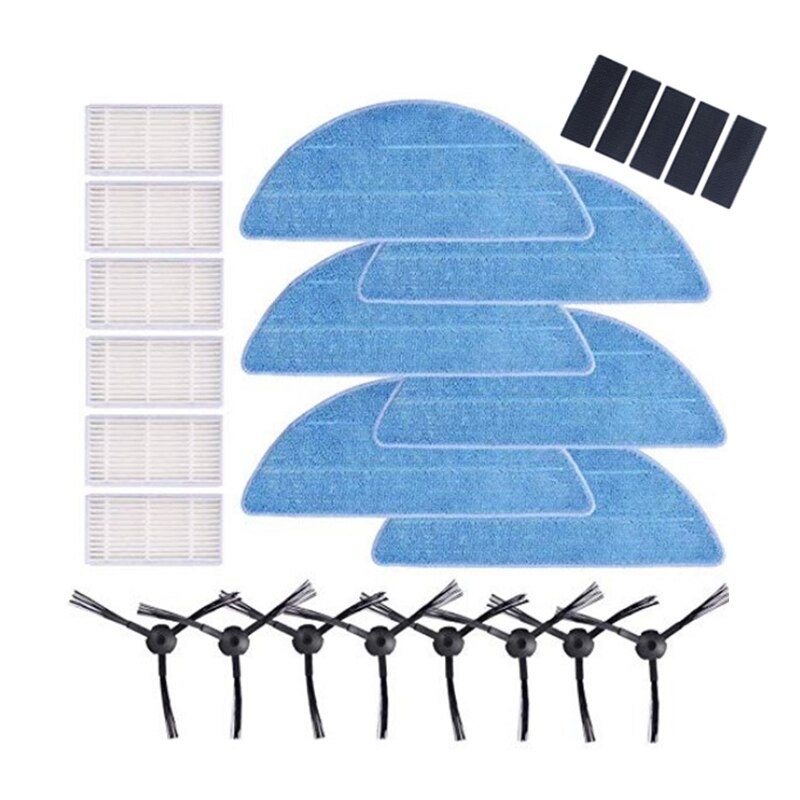 Roboter Staubsauger Hepa Filter Mopp Tuch Seite Pinsel für GUTREND SPAß 110 120 FREUDE 95 Roboter Staubsauger Ersatz teile