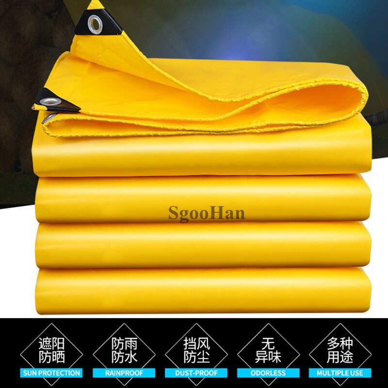 0,45mm Gelb Regendicht Tuch PVC Beschichtete Banner Flugzeug Wachstuch Freien Markise Wasserdichte Oxford Tuch Sonnenschirm Segel Schutz