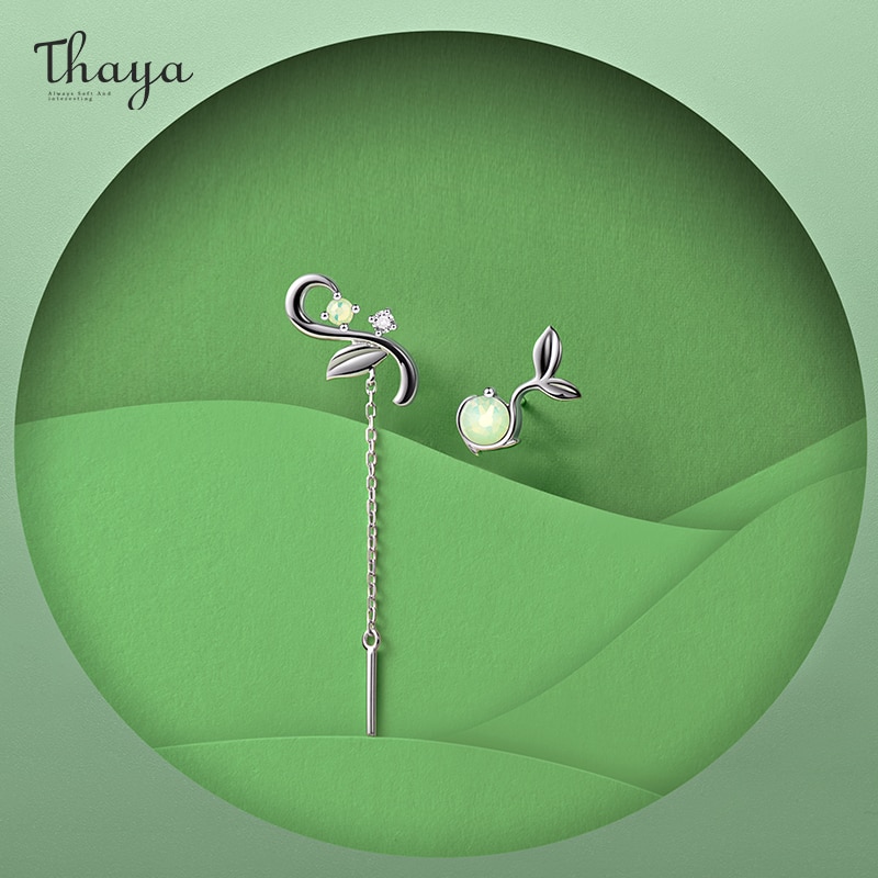 Thaya Original Silber Farbe Ohrringe Opal Knospe Zucht Ohrringe Ohrring Für Frauen Elegante Edlen Schmuck Für Frauen