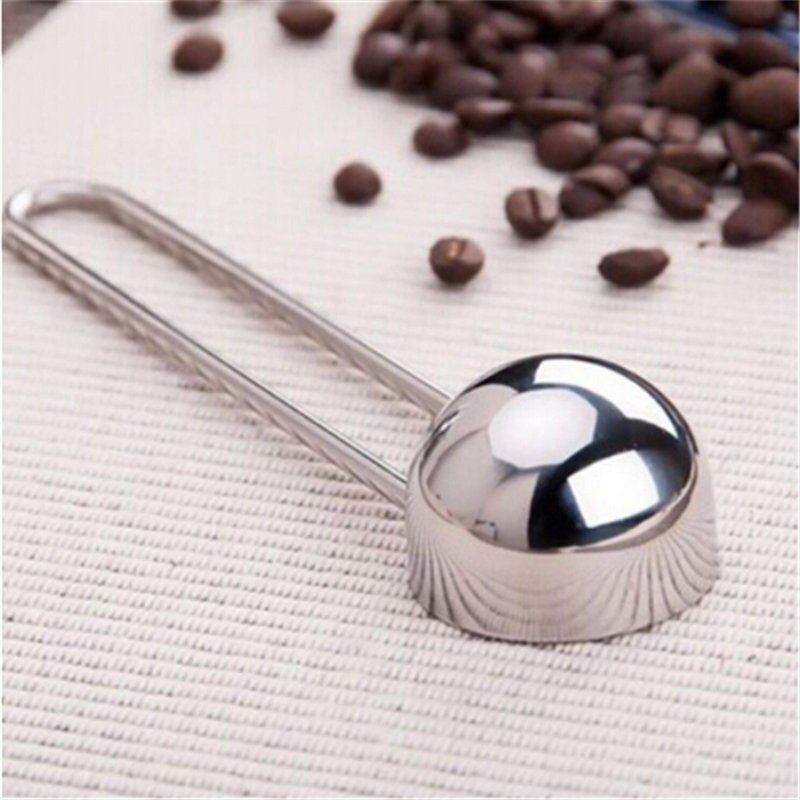 Neue Kaffee Scoop Multifunktionale Verdicken Edelstahl Griff Kaffee Tee Sauerei Scoop 1 Tasse Boden Kaffee Messlöffel