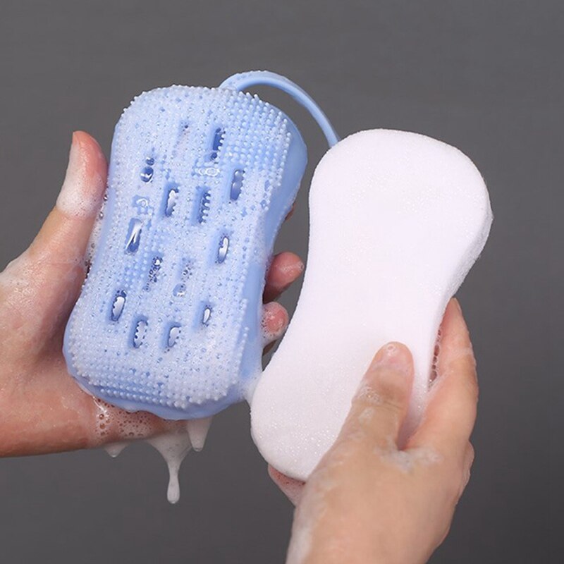 Für Silikon Schlecht Pinsel Dusche blasiert Peeling Schwamm Schlecht Pinsel Reinigung Massage Pinsel Für Schrubben Zurück Körper Dusche Liefert