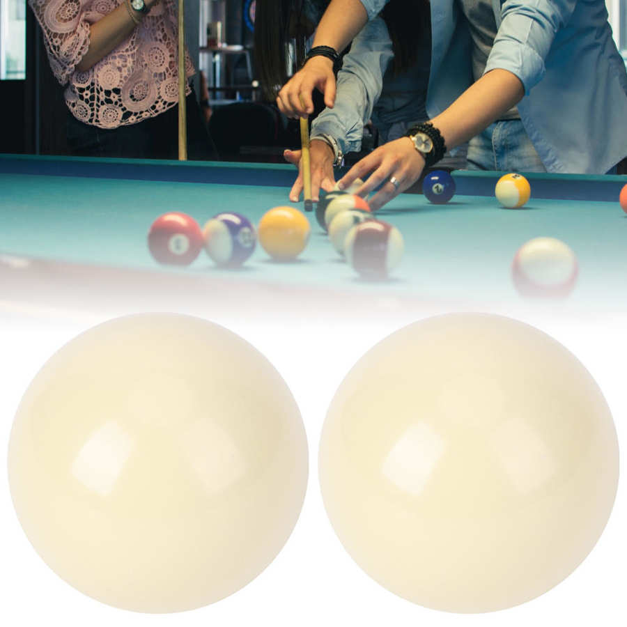 Warteschlange Ball 2 Stck dauerhaft Schwimmbad Tisch Weiß Billard Bälle Snooker Schwimmbad Tisch Ausbildung Stelle Warteschlange Ball Standard 5,72 CM billard Kugeln