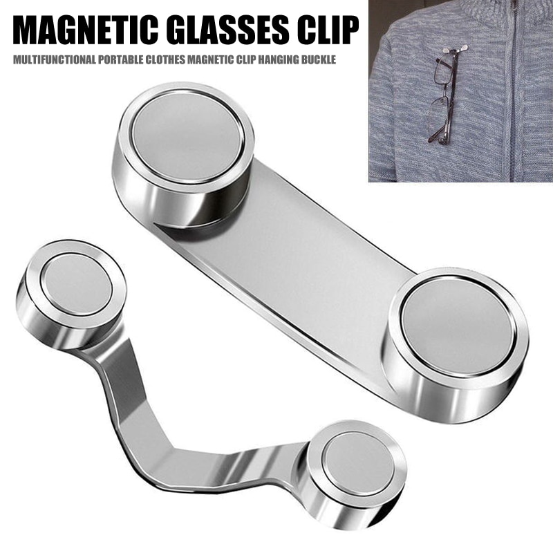 Neueste Bleiben in Ort Gläser Halfter Magnetische Brillen Halfter Zink-legierung Magnetische Gläser Clip